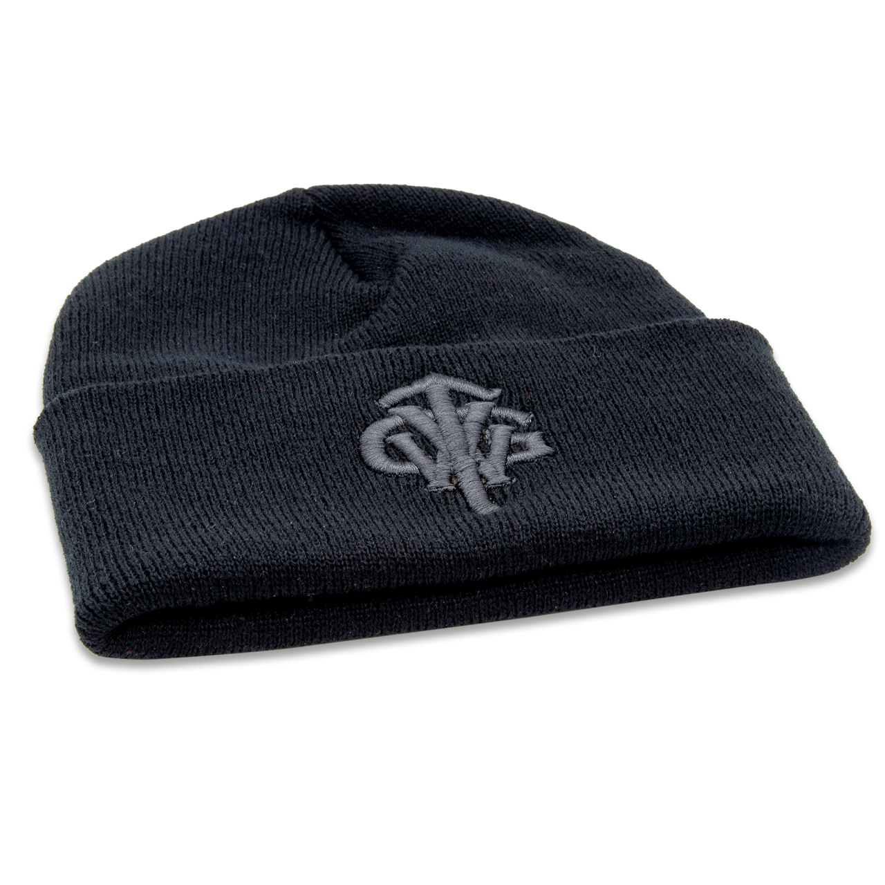 Classic Long Beanie „TVWG COLLEGE“, schwarz