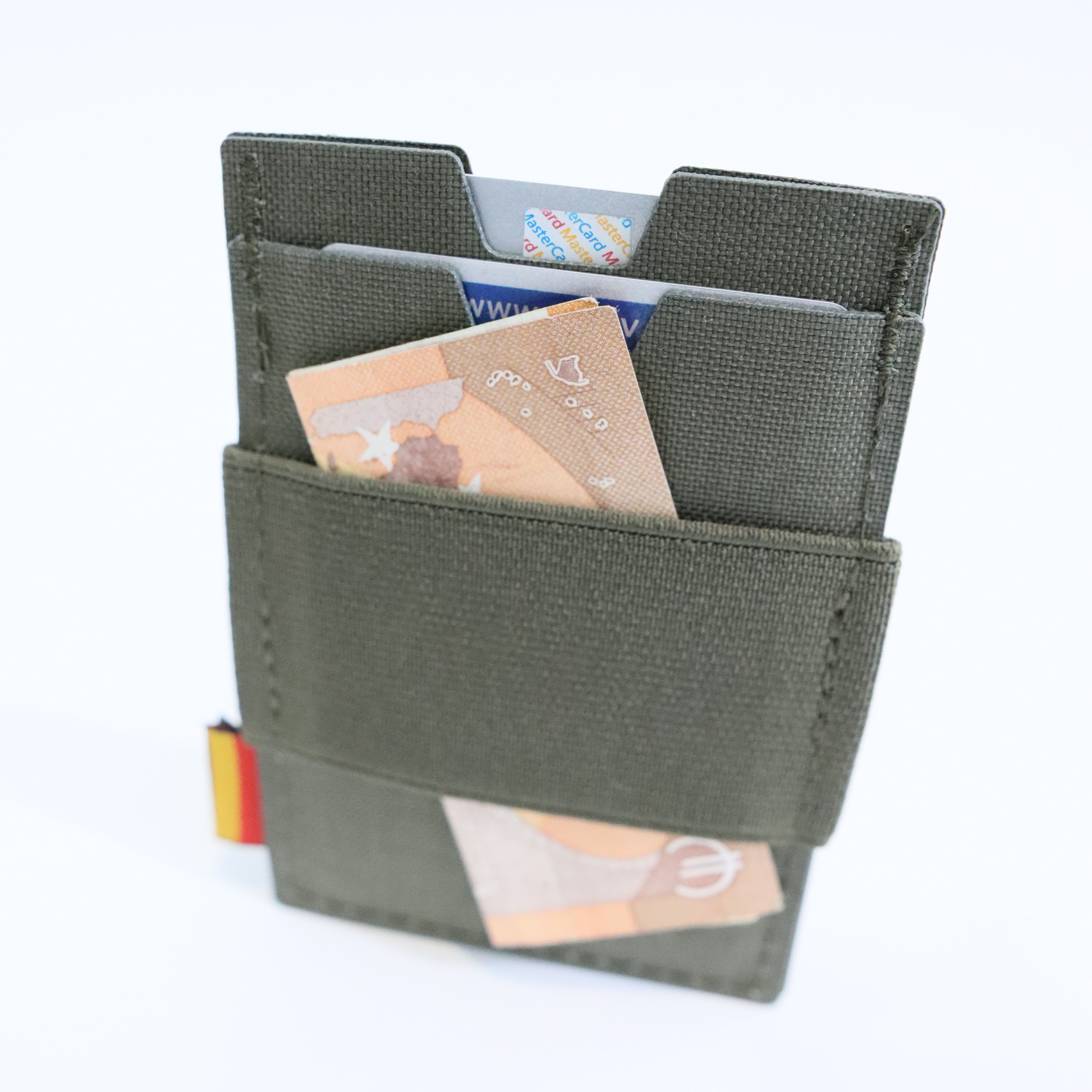 tvwg® Kartenetui "WALLET", steingrau-oliv