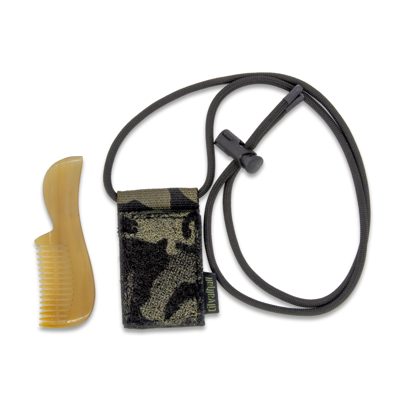 TVWG "NANO-BEARD" & Mini-Griffkamm, Horn, fein, 8cm