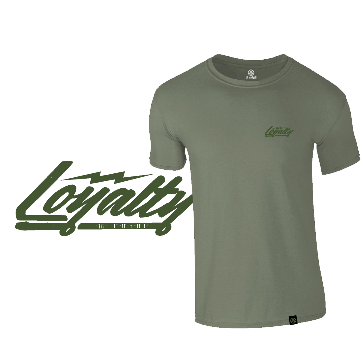 Shirt "LOYALTY", flat dark earth