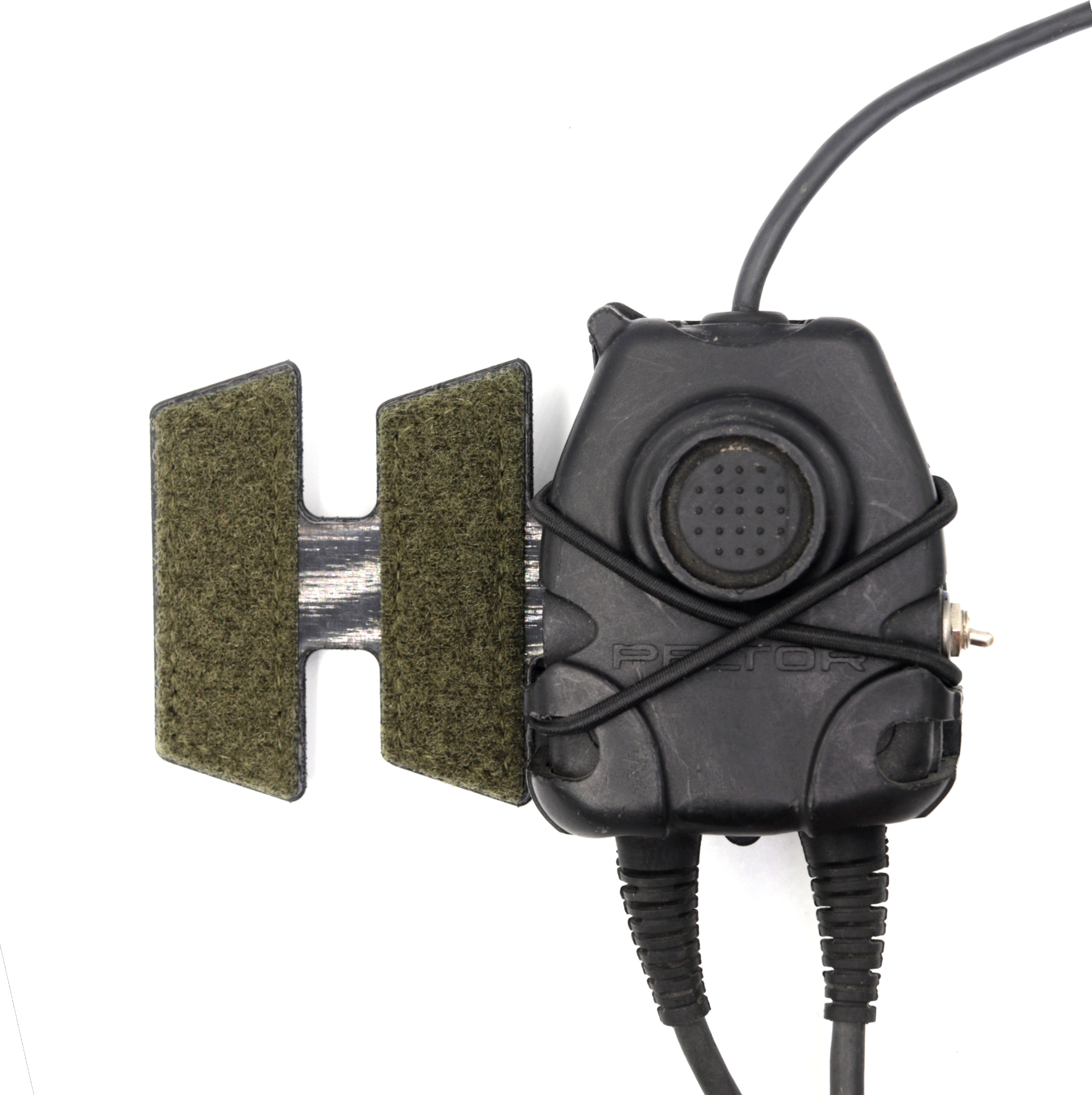  TVWG® "PTT-ADAPTER & CABLE-ORGANIZER", steingrau-oliv