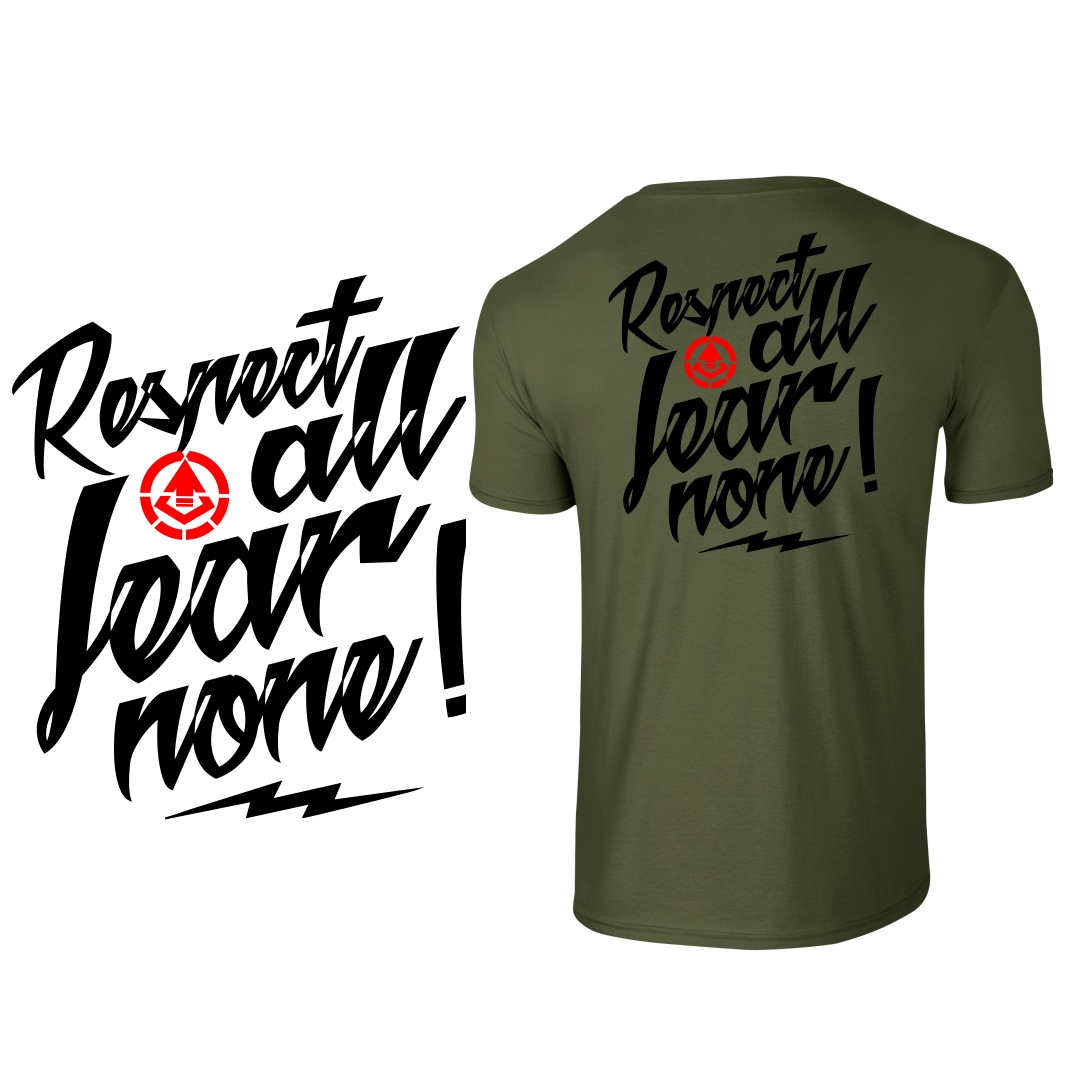 Shirt "FEAR NONE" oliv