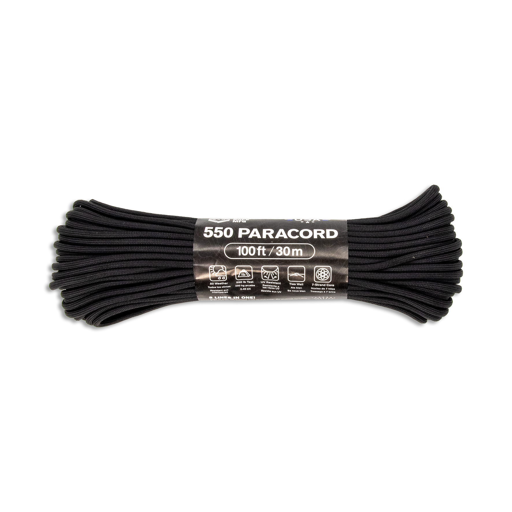 ARM 550 Paracord 4 mm - 30 m, schwarz