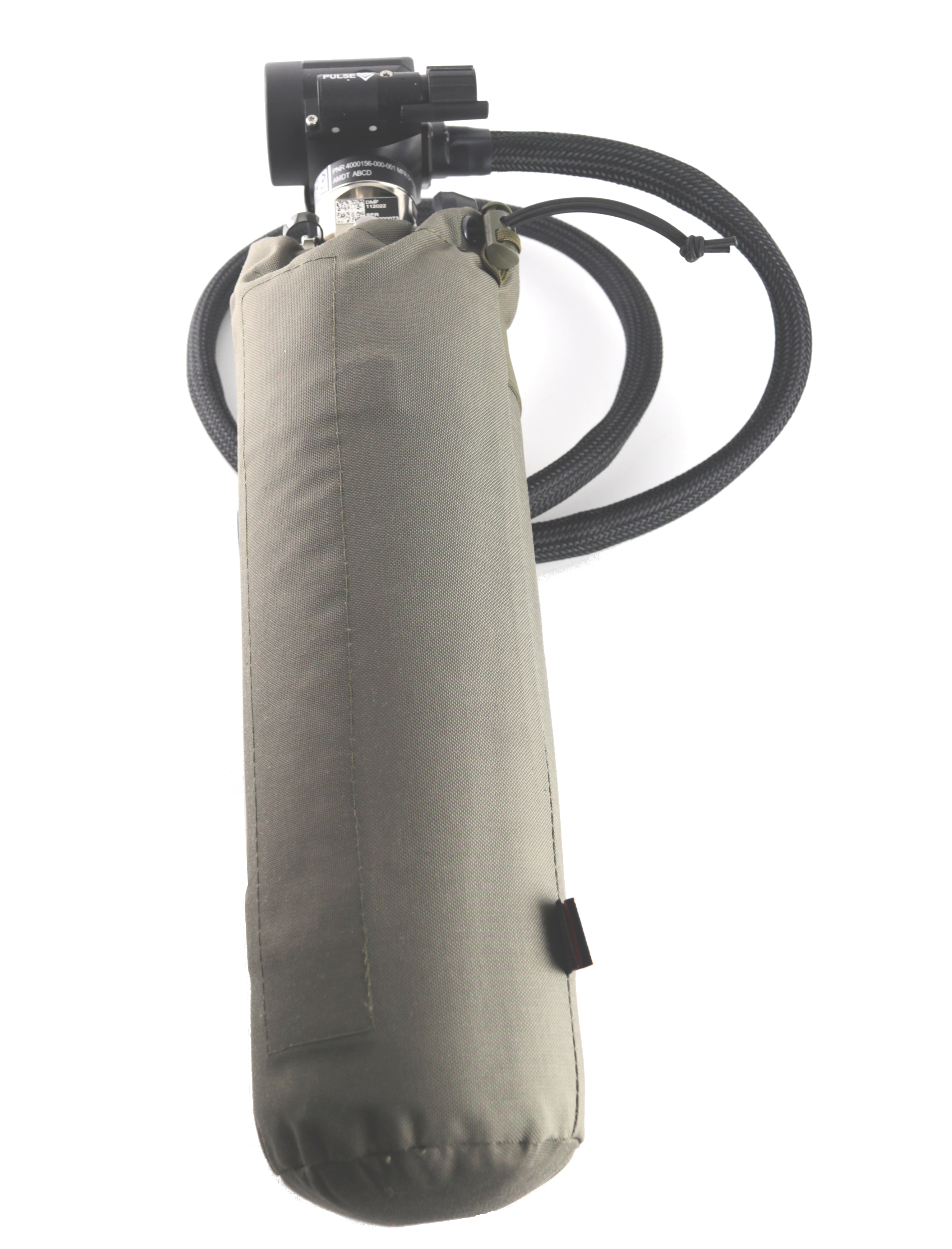 TVWG® "MFF -SAUERSTOFFFLASCHENTASCHE 1LTR", steingrau-oliv