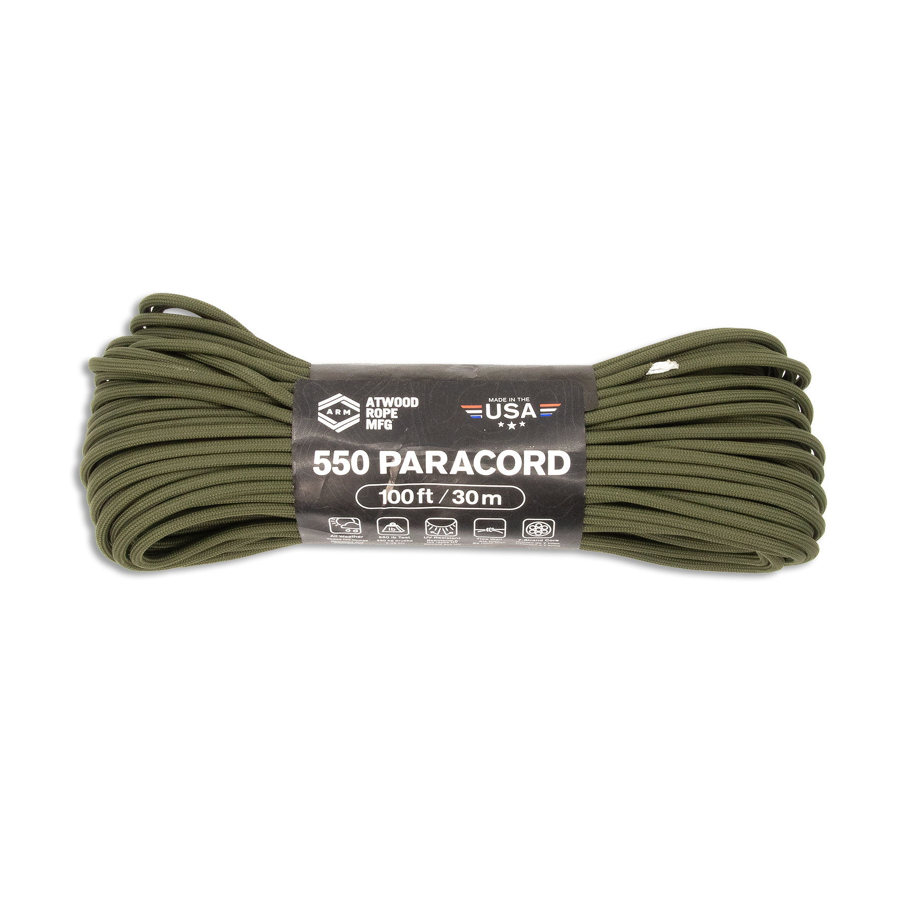 ARM 550 Paracord 4 mm - 30 m, oliv