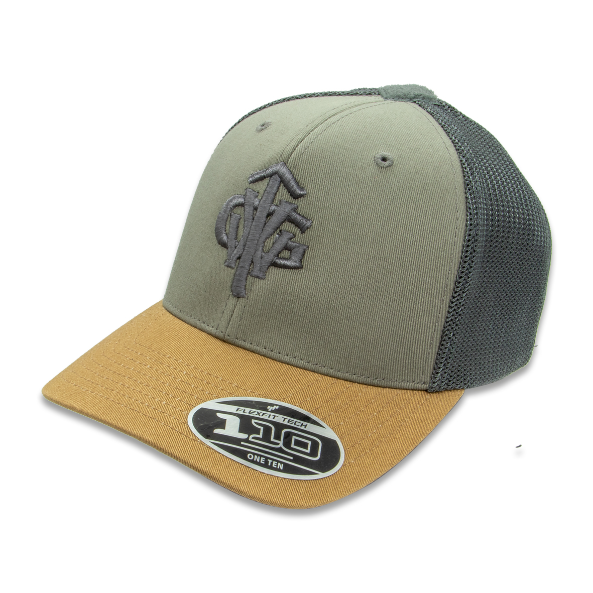 TVWG TACTICAL FLEXFIT "COLLEGE", ash-grey-coyote