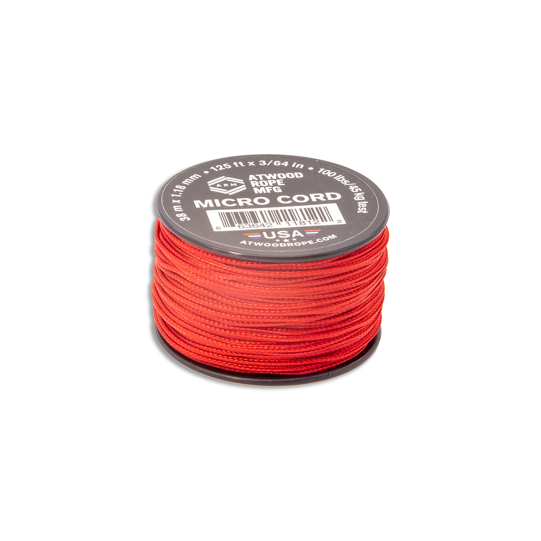 ARM MICRO CORD, 125" / 38m, rot