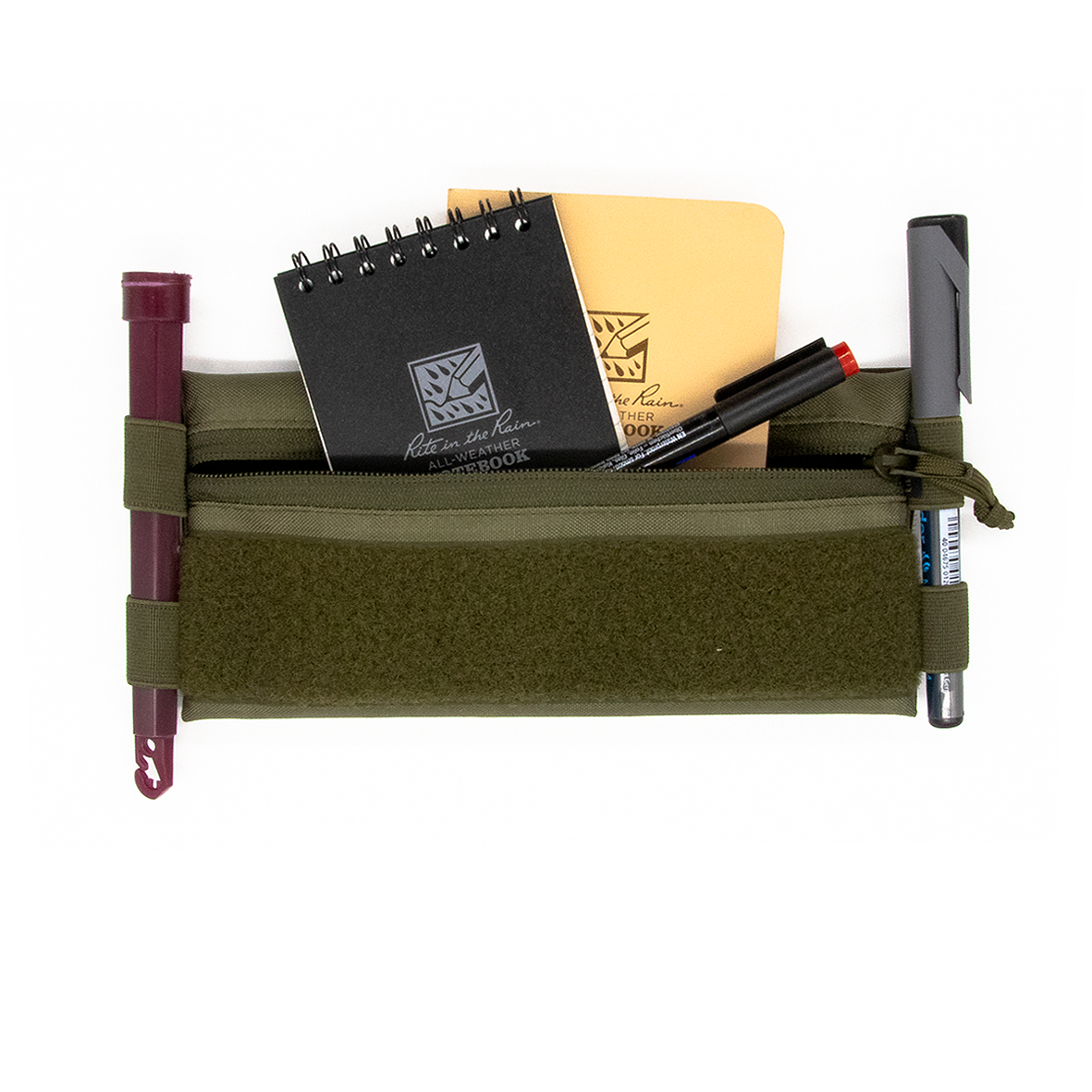 Velcrotasche "CANDY BAG - large", steingrau-oliv