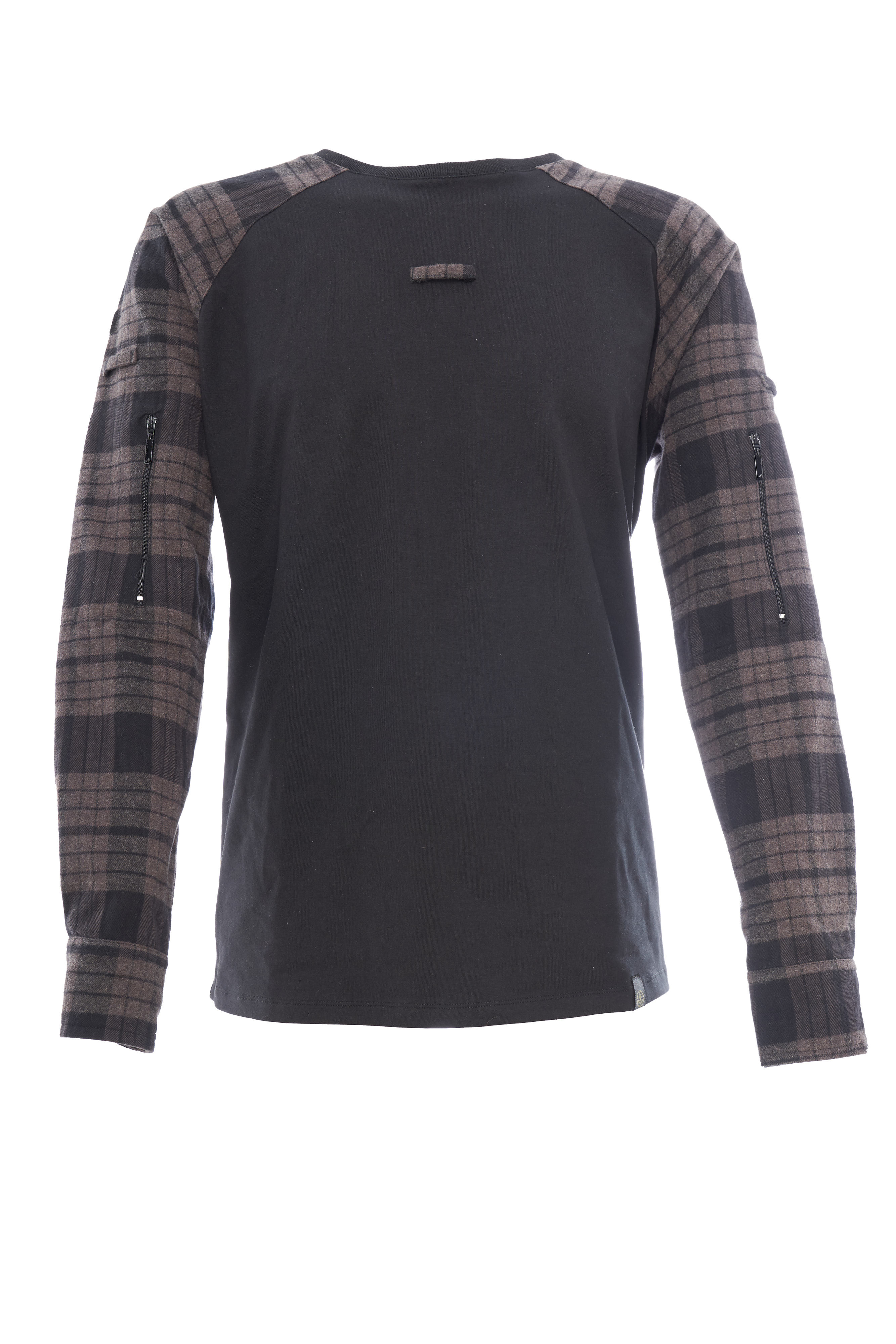 Combatshirt "FLANELL", schwarz-grau